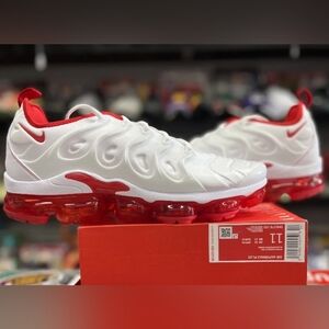 Nike Air Max Vapormax Plus Red White Men Sneakers Airmax Brand New